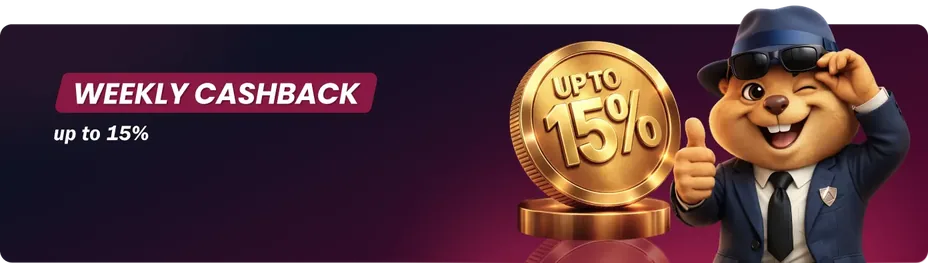 LuckySpy weekly cashback up to 15%